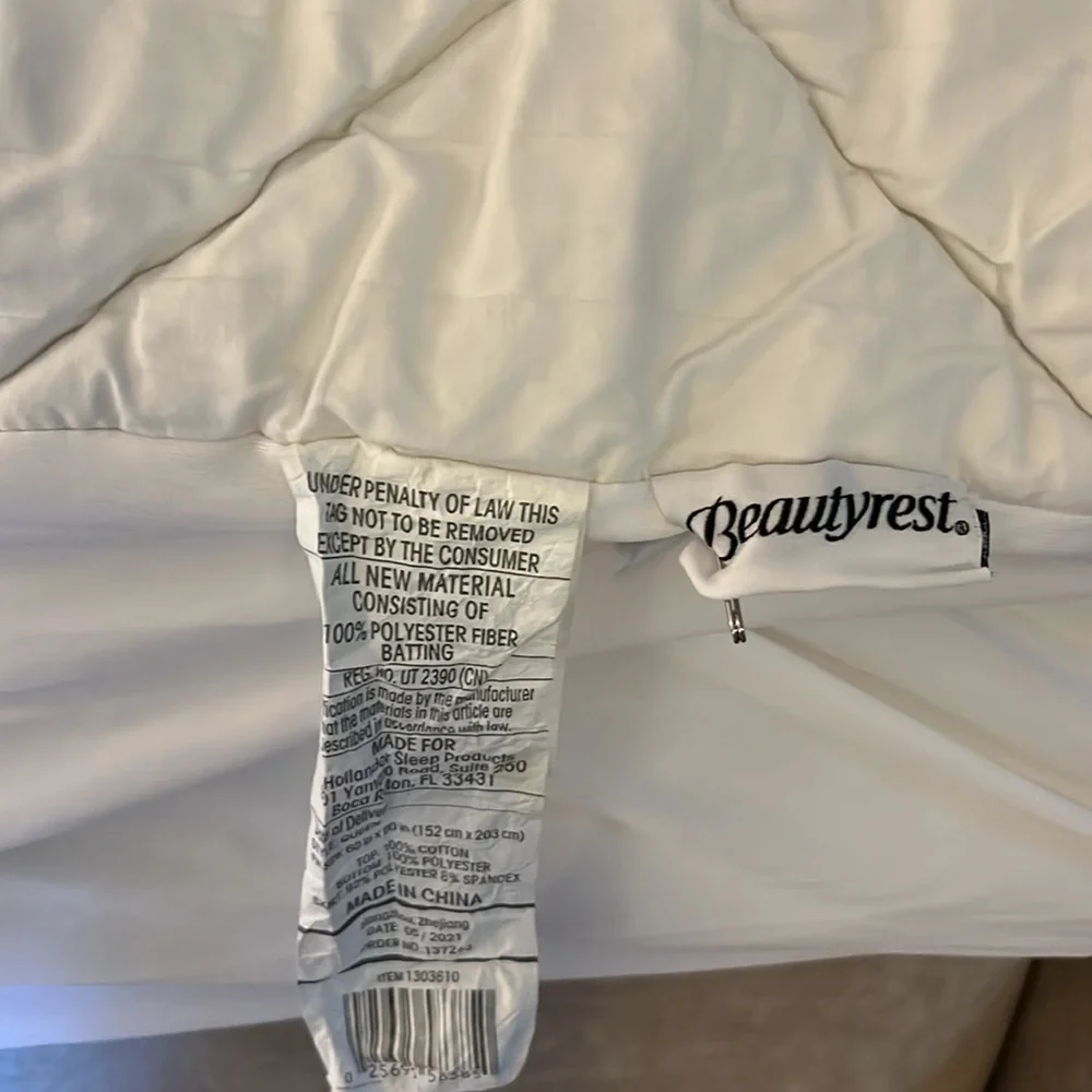 Beautyrest Queen quilted top mattress covers.